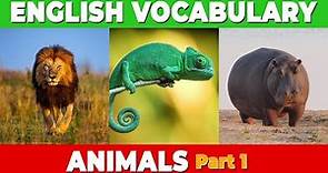 Mastering Animals Vocabulary Part 1: Building Your English Foundation
