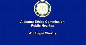Alabama Ethics Commission Live Stream