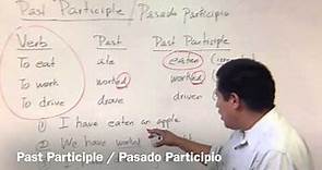 Past Participle / Pasado Participio En El Inglés