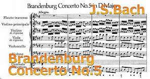 Brandenburg Concerto No. 5【Score】sheet music BWV 1050 D major