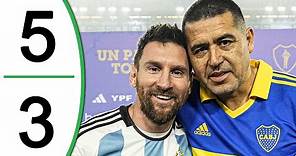 Messi & Riquelme - Argentina vs Boca Juniors 3-5 Extended Highlights & Goals - Friendly 2023