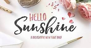Hello Sunshine Font Duo Font Free Download
