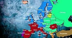 European languages comparison - Days of the week