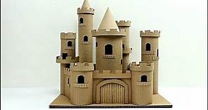 cómo hacer un castillo de cuento con cartón (how to make a cardboard story castle)