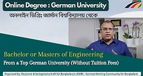 Online Engineering Degree | Bachelors or Masters from a TOP German University | No Tuition Fees