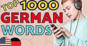Top 1000 GERMAN WORDS You Need to Know 😇 Learn German and Speak German Like a Native 👍 German