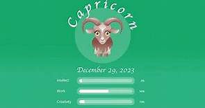 Capricorn horoscope for December 29, 2023