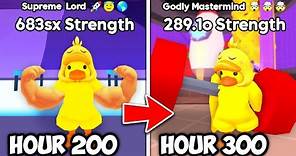 I Survived 300 Hours in Arm Wrestling Simulator! (Roblox)