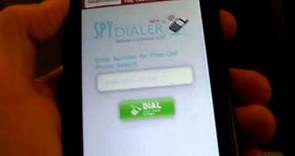 Spy Dialer for Android - Video Review