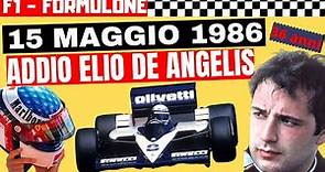 Elio De Angelis, incidente e morte del pilota F1 di Roma