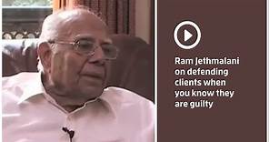 Ram Jethmalani speaks about defending guilty clients