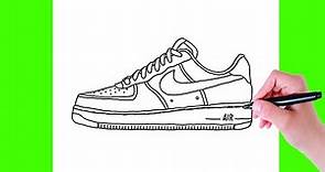 How to draw a sneakers Nike | Drawing sneakers Nike step by step