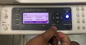 Fuji Xerox DocuPrint CM 215 fw - Setting Static IP WiFi / Printer Not Connected - Part 3