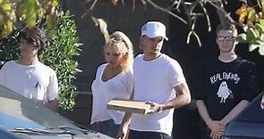 Pamela Anderson spends time with her sons Brandon and Dylan Lee