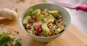 Rice bowl with ginger, radish and avocado recipe - Simply Nigella: Episode 3 - BBC Two