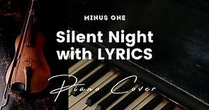 Silent Night - Key of D - Karaoke - Minus One with LYRICS - Piano cover