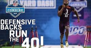 Defensive Backs Run the 40-Yard Dash | 2019 NFL Scouting Combine Highlights