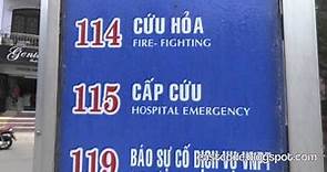 free telephone emergency numbers in Vietnam