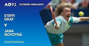 Steffi Graf v Jana Novotna Extended Highlights | Australian Open 1991 Quarterfinal
