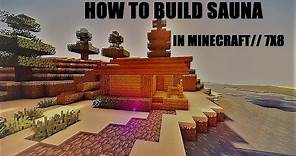 Minecraft How to build Sauna - 7x8 - HD