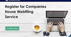 How to register for Companies House WebFiling service