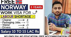 100% Norway Work Visa 2023 - Norway Work Permit - Jobs in Norway for Pakistani / Indians