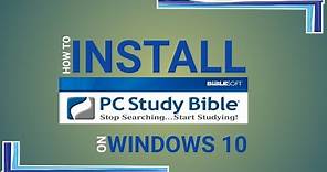 Install PC Study Bible on Windows 10