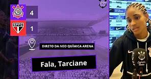 Tarciane fala sobre o gol e mais um título do Corinthians no futebol feminino agora no Paulistão