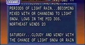 Weather Channel Local Forecast 1992