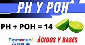Ph y pOH en Química (Acidez y Basicidad) Fórmula de pH