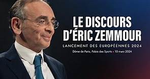 Discours d’Eric Zemmour pour lancer la campagne des Européennes.