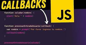 📖 ¿Qué es un callback en JavaScript? Tutorial desde cero