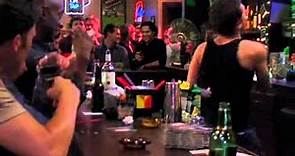 Dennis acting gay at the bar