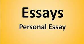 Personal Essay