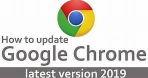 How to update google chrome latest version