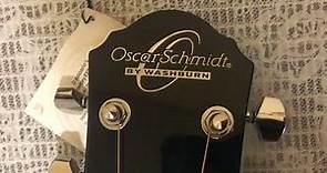 Oscar Schmidt guitar unboxing and review!!