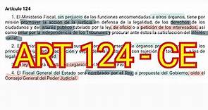 ARTÍCULO 124 - Constitución Española - Explicado para OPOSICIONES
