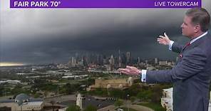 DFW weather: What we are seeing in Dallas County as tornado warning is issued