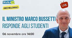 Il Ministro dell'Istruzione Marco Bussetti risponde agli studenti