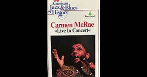 Carmen McRae - Live In Concert (at Bubba's) [Full Album]