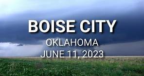 Supercell time lapse near Boise City, Oklahoma June 11, 2023