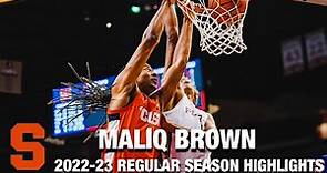 Maliq Brown 2022-23 Regular Season Highlights | Syracuse Forward