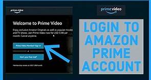 Amazon Prime Login: How to Sign in to Amazon Prime Account