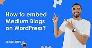How to embed Medium Blog on WordPress? #embed #free #medium #blogs