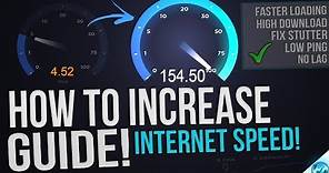 🔧 How to Speed up your Internet! Boost Download Speeds, Lower Ping, Fix Lag on Wired and WiFi EASY