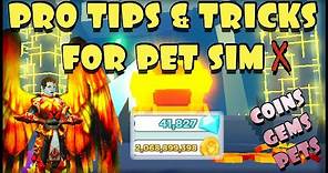 Pet Simulator X Pro Tips and Tricks/ Guide for Coins Gems and Pets