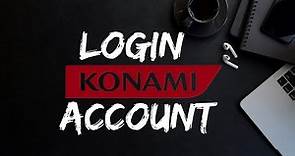 How to login Konami account on pc