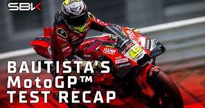 RECAP ⏪ Alvaro Bautista's MotoGP™ test | #WorldSBK