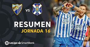 Resumen de Málaga CF vs CD Tenerife (1-0)