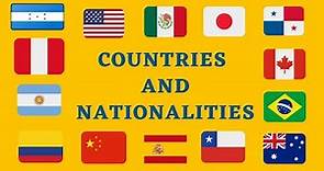 LOS PAÍSES Y NACIONALIDADES EN INGLES | PARTE I (Pronunciación y Escritura)